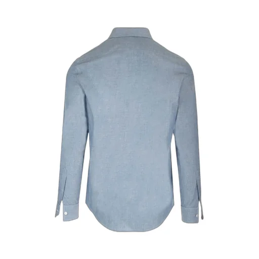 Loose Shirt In Light Chambray Cotton