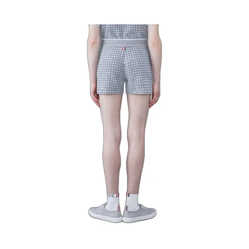 Thom Browne Checked Tweed Drawstring Shorts