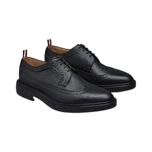 Thom Browne Longwing Almond-Toe Derby Shoes