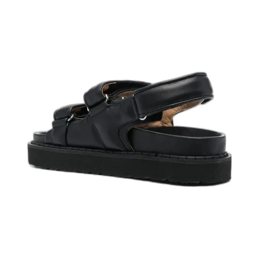 Isabel Marant Touch-Strap Logo Embossed Sandals