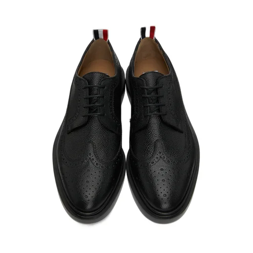 Thom Browne Longwing Almond-Toe Derby Shoes