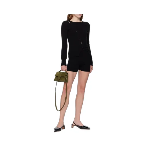 Pau Asymmetric Knitted Cardigan