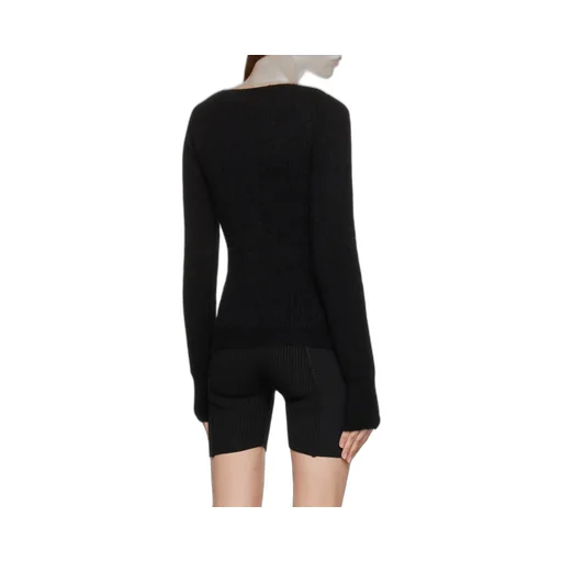 Pau Asymmetric Knitted Cardigan