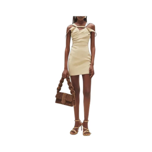 Twist-Detail Mini Dress