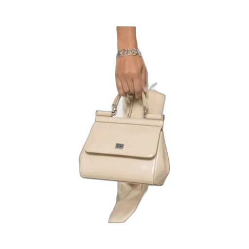 Dolce & Gabbana Logo-Plaque Straped Sicily Bag