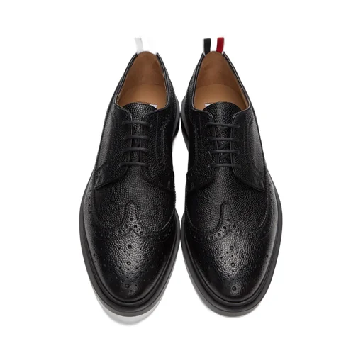 Thom Browne Longwing Almond-Toe Derby Shoes