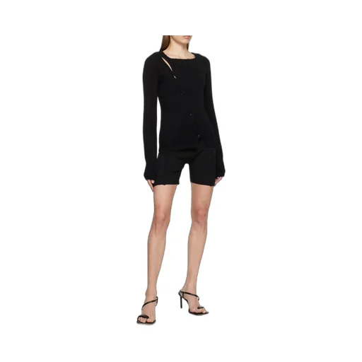 Pau Asymmetric Knitted Cardigan