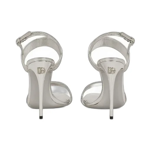 Dolce & Gabbana Metallic Effect Embellished Sandals