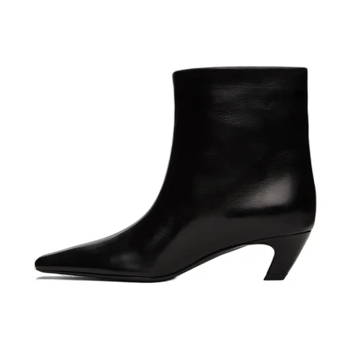 Khaite Arizona Square-Toe Ankle Boots