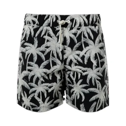 Palm Angels All-Over Palm Printed Swim Shorts