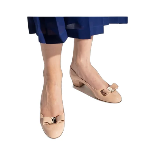 Salvatore Ferragamo Logo Detailed Slip-On Pumps