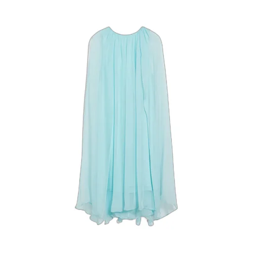 Max Mara Pianoforte Tulle Crewneck Sleeveless Dress