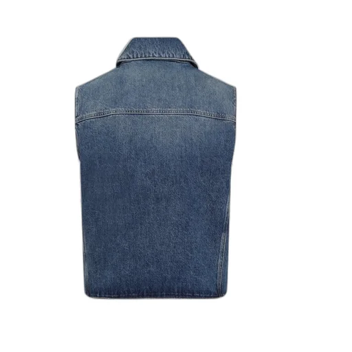 Givenchy Logo Embroidered Denim Vest