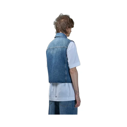 Givenchy Logo Embroidered Denim Vest