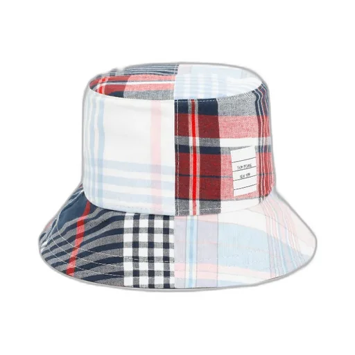 Thom Browne Quartered Checkered Bucket Hat
