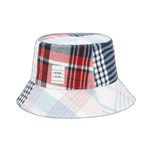Thom Browne Quartered Checkered Bucket Hat