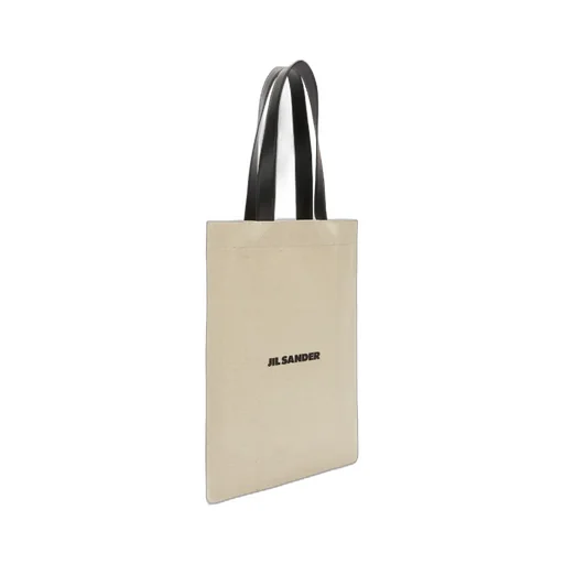 Jil Sander Logo Printed Top Handle Bag