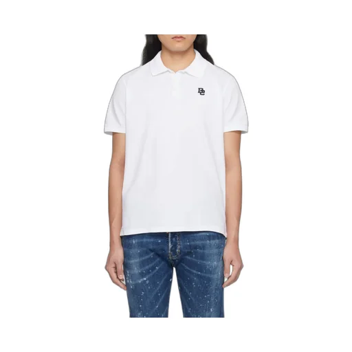 Dsquared2 Logo-Embroidered Short Sleeved Polo Shirt