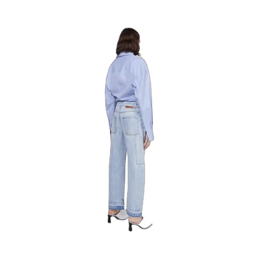 Stella Mccartney Buttoned Curved Hem Panelled Shirt