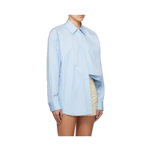 Stella Mccartney Buttoned Curved Hem Panelled Shirt