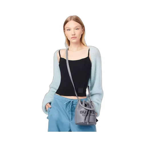 Marc Jacobs Logo Embossed Bucket Bag