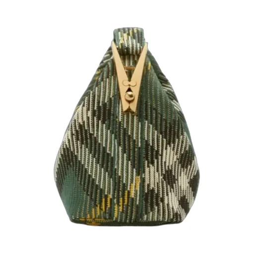 Burberry Peg Check-Pattern Zipped Mini Shoulder Bag