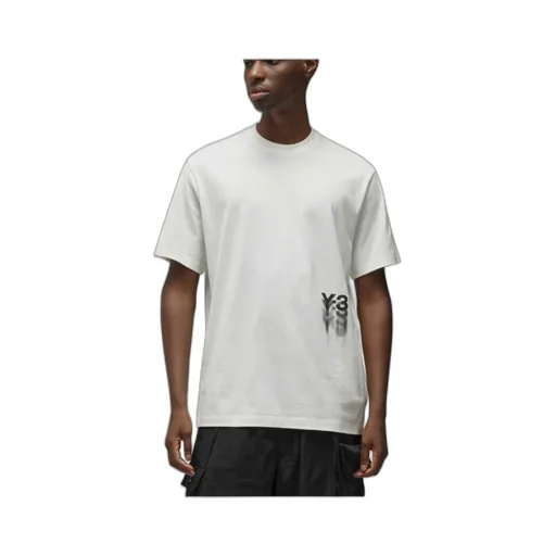 Y-3 Logo Printed Crewneck T-Shirt