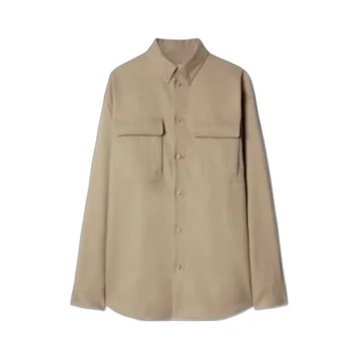 Off-White Buttoned Long-Sleeved Shirt