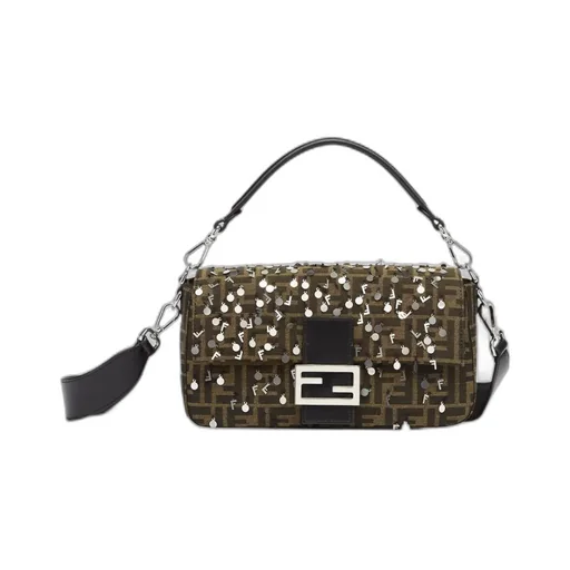 Fendi Sequin Embellished Baguette Bag