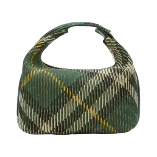 Burberry Peg Check-Pattern Zipped Mini Shoulder Bag