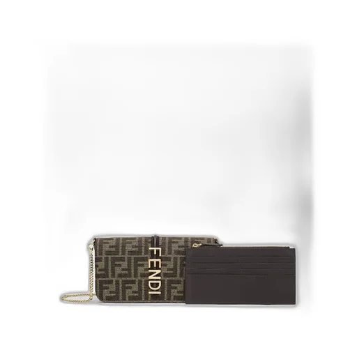 Fendi Fendigraphy Ff Jacquard Chain-Linked Wallet