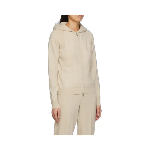 Loro Piana Zip-Up Hooded Knitted Cardigan