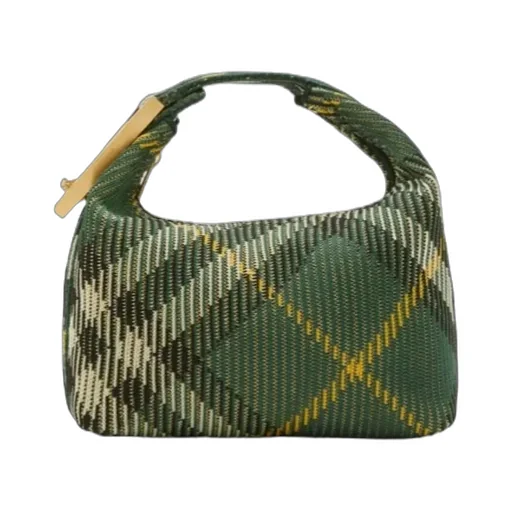 Burberry Peg Check-Pattern Zipped Mini Shoulder Bag