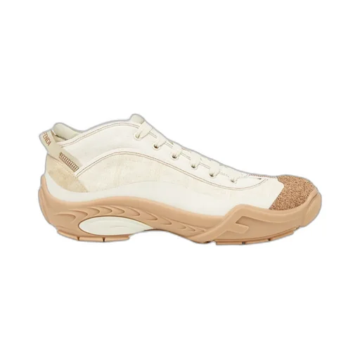 Fendi Monogrammed Panel Lace-Up Sneakers