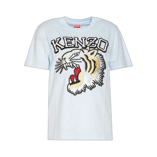 Kenzo Logo Embroidered Crewneck T-Shirt
