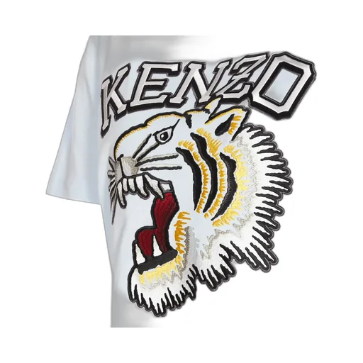 Kenzo Logo Embroidered Crewneck T-Shirt