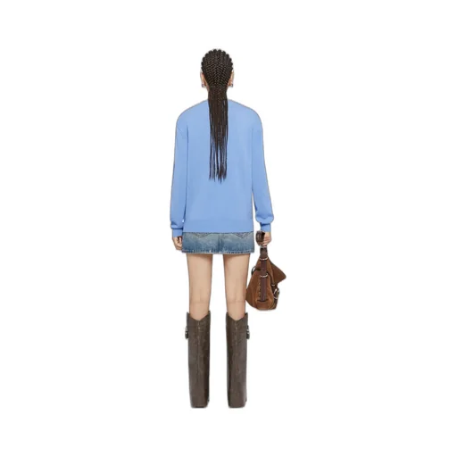 Givenchy Chain-Detailed Denim Mini Skirt