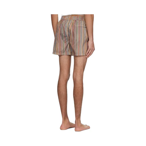 Paul Smith Striped Drawstring Swim Trunks