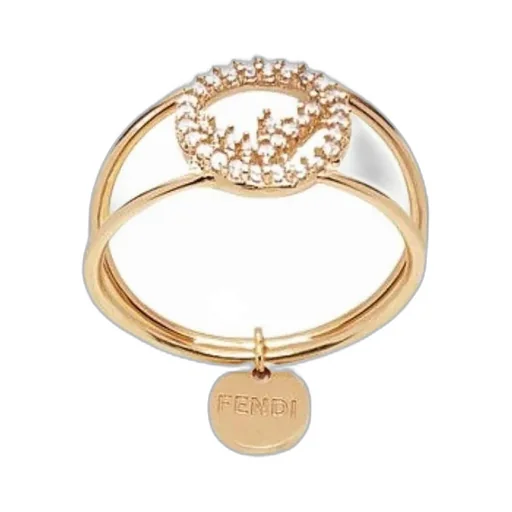 Fendi F Is Fendi Embellished Ring