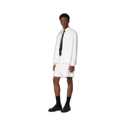 Valentino Logo Plaque Long-Sleeved Shirt Jacket