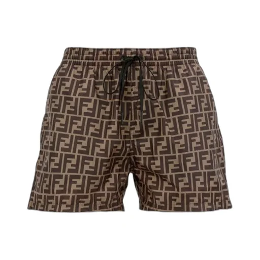 Fendi Ff Drawstring Swim Shorts