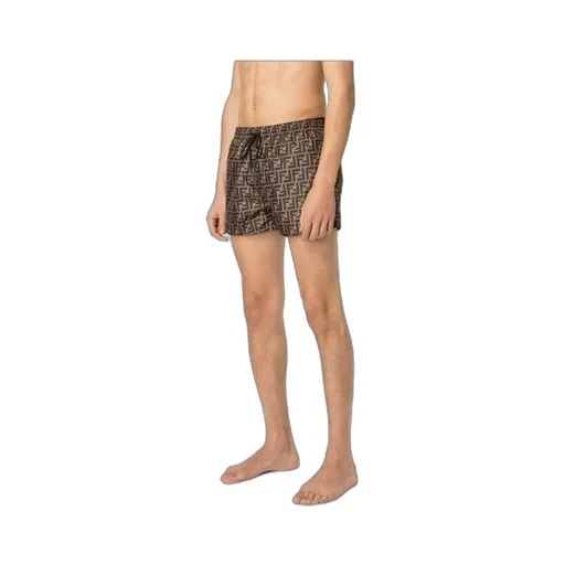 Fendi Ff Drawstring Swim Shorts