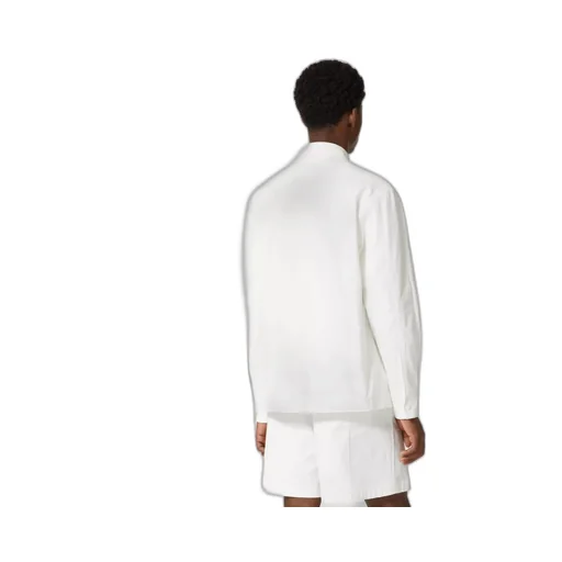 Valentino Logo Plaque Long-Sleeved Shirt Jacket