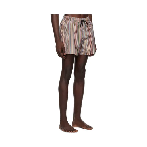 Paul Smith Striped Drawstring Swim Trunks