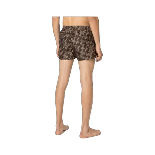 Fendi Ff Drawstring Swim Shorts