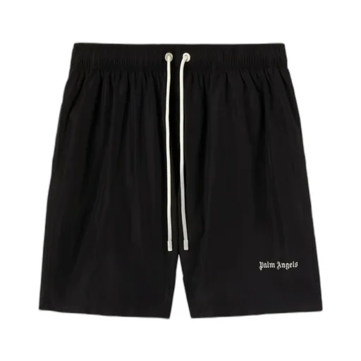 Palm Angels Logo Embroidered Drawstring Shorts