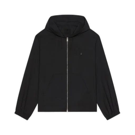 Givenchy 4G Plaque Zip-Up Hoodie