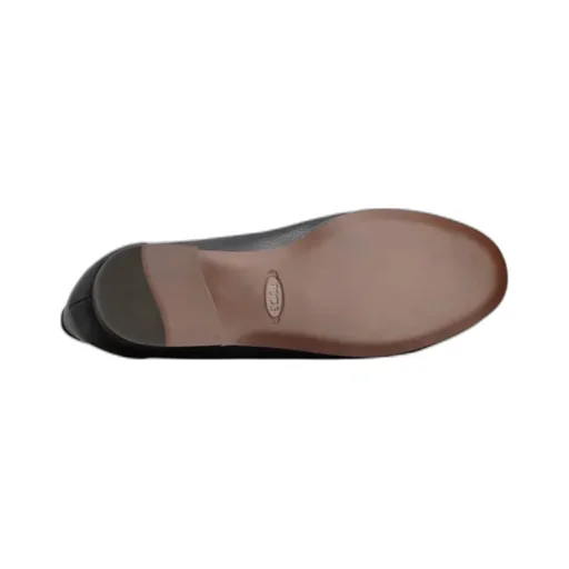 Tod's Logo Plaque Almond Toe Loafers