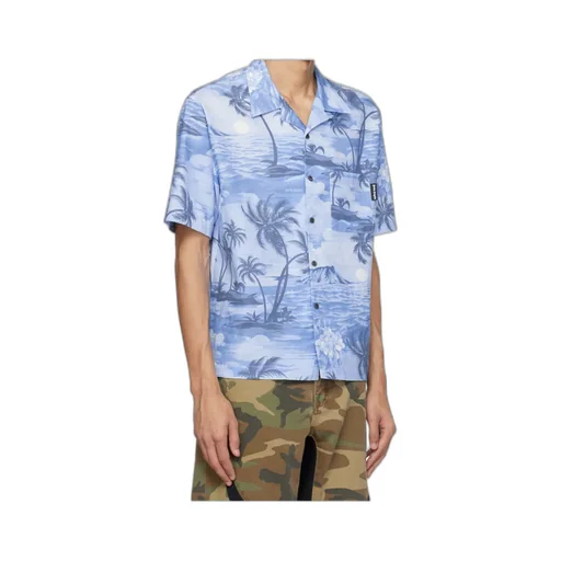 Palm Angels Sunset Printed Short-Sleeved Shirt