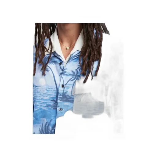 Palm Angels Sunset Printed Short-Sleeved Shirt